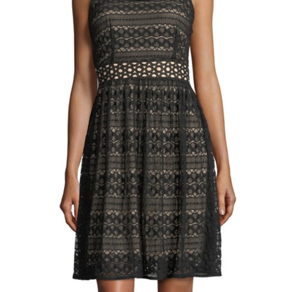 Cap Sleeve Fit and Flare Lace Dress - SOLD OUT - Picture 2 of 4